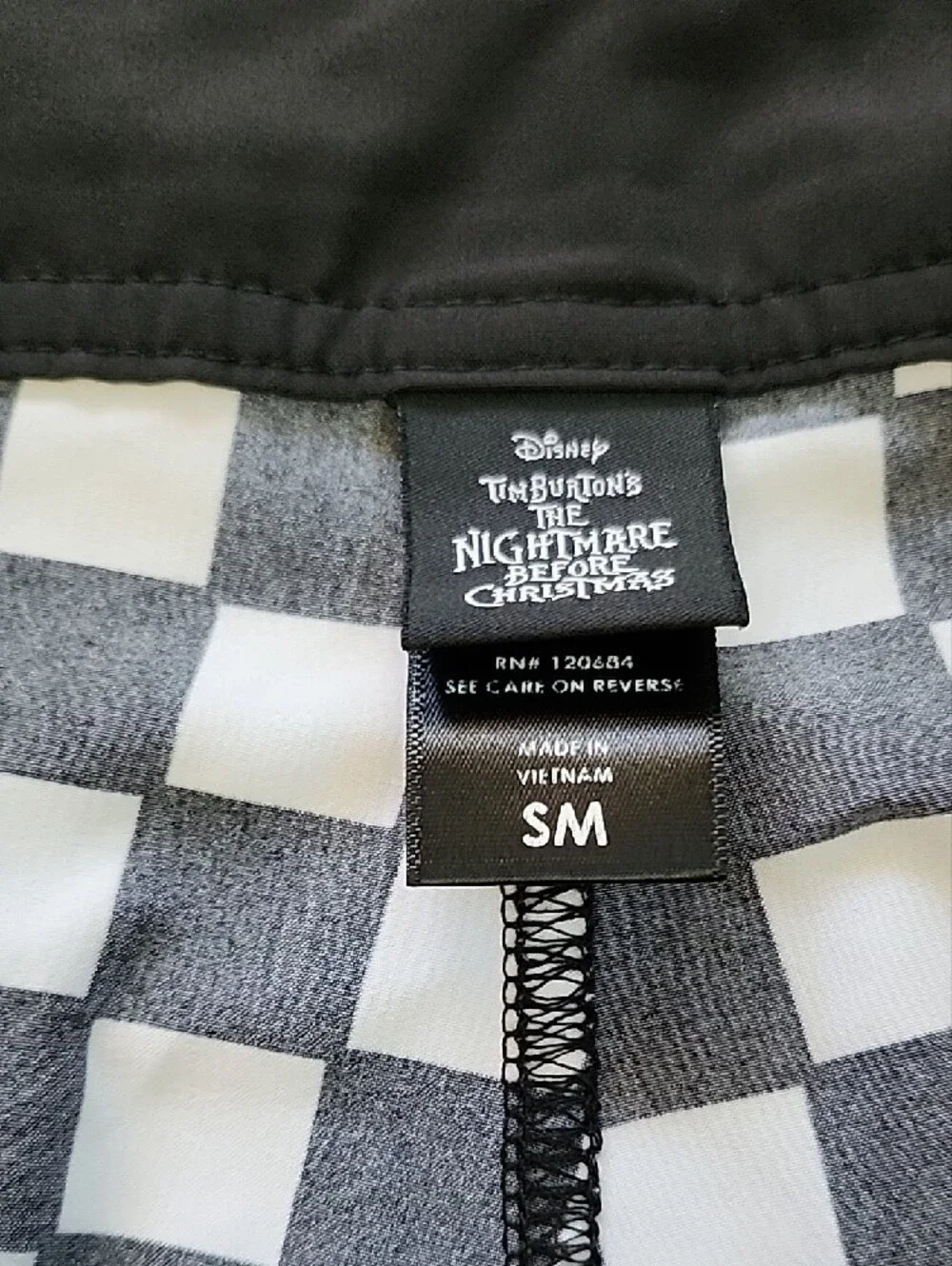 Nightmare Before Christmas Jack Skellington Checkered boardshorts Swim trunks